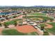 Aerial view of multiple baseball fields within a sports complex at 517 N Cambridge St, Gilbert, AZ 85233