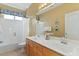 Clean bathroom with a double vanity and bathtub at 517 N Cambridge St, Gilbert, AZ 85233