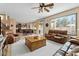 Bright and airy living room with access to the backyard patio at 517 N Cambridge St, Gilbert, AZ 85233