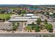 Aerial view of a community school building and surrounding areas at 517 N Cambridge St, Gilbert, AZ 85233