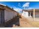 Backyard view showing patio and part of house at 5321 W Country Gables Dr, Glendale, AZ 85306