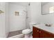 Updated bathroom with a large shower and vanity at 5321 W Country Gables Dr, Glendale, AZ 85306