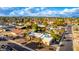 Wide aerial view of the property and neighborhood at 6030 E Crocus Dr, Scottsdale, AZ 85254