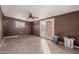 Bedroom with laminate wood floor and french doors at 7501 E Pierce St, Scottsdale, AZ 85257