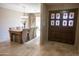 Elegant entryway with double doors featuring beveled glass insets at 7701 S Butte Ave, Tempe, AZ 85284