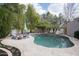 Relaxing pool area with patio and landscaping at 7701 S Butte Ave, Tempe, AZ 85284