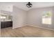 Spacious bedroom with light walls and wood-look flooring at 956 W Hudson Way, Gilbert, AZ 85233