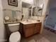 Clean bathroom with a vanity and toilet at 10602 W Deanne Dr, Sun City, AZ 85351