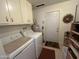 Laundry room with washer, dryer, and exterior access at 10602 W Deanne Dr, Sun City, AZ 85351