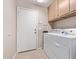 Laundry room with washer, dryer, and exterior access at 13450 W Maui Ln, Surprise, AZ 85379