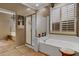 Relaxing bathroom with soaking tub and walk-in shower at 141 W Roadrunner Dr, Chandler, AZ 85286