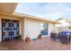 Patio area with comfortable seating and potted plants at 14202 N Buttercup Dr, Sun City, AZ 85351