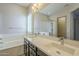 Elegant bathroom with double vanity, soaking tub, and separate shower at 2931 E Citrus Way, Chandler, AZ 85286