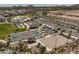 Aerial view of community amenities including a pool, basketball, and volleyball courts at 3171 W San Cristobal Rd, San Tan Valley, AZ 85144