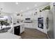 Spacious kitchen with white cabinets and island at 3182 N 159Th Dr, Goodyear, AZ 85395