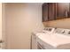 Bright laundry room, featuring a washer and dryer, and ample cabinetry at 4135 N 17Th St # 11, Phoenix, AZ 85016
