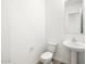 A powder bathroom features modern fixtures and stylish design at 4828 N 177Th Ln, Goodyear, AZ 85395