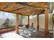Outdoor patio with pergola covered dining area and lush landscaping at 5306 N 20Th St, Phoenix, AZ 85016