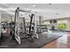 Weight training area in the community gym with a full weight rack and a variety of dumbbells at 5450 E Deer Valley Dr # 4015, Phoenix, AZ 85054