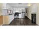 Stainless steel appliances and dark wood flooring at 5933 E Main St # 47, Mesa, AZ 85206