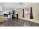 Stainless steel appliances and dark wood flooring at 5933 E Main St # 47, Mesa, AZ 85206