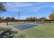 Four well-lit outdoor pickleball courts at 5933 E Main St # 47, Mesa, AZ 85206