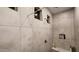 Large walk in shower with tile surround and built in seat at 6455 W Millerton Ct, Florence, AZ 85132