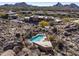 Community pool and spa with desert landscape views at 10222 E Southwind Ln # 1066, Scottsdale, AZ 85262