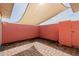 Private patio with brick pavers and shade awning at 14017 N 111Th Ave, Sun City, AZ 85351