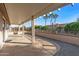 Covered patio with gravel and backyard view at 15119 W Via Montoya --, Sun City West, AZ 85375