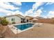 Clean lines and a refreshing pool, perfect for summer at 1615 E Maddison Cir, San Tan Valley, AZ 85140