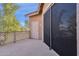 An outdoor balcony with brown lattices and a door at 1633 E Lakeside Dr # 127, Gilbert, AZ 85234