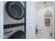 Convenient laundry room with stackable washer and dryer at 1633 E Lakeside Dr # 45, Gilbert, AZ 85234