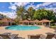 Inviting community pool with covered seating areas at 1633 E Lakeside Dr # 45, Gilbert, AZ 85234