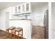 Kitchen with white cabinets, granite countertops and stainless steel appliances at 17149 E El Pueblo Blvd, Fountain Hills, AZ 85268