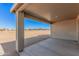 Covered patio with view of desert landscape at 19430 E Erik Ct, Florence, AZ 85132