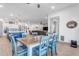 Open concept kitchen and dining area with island at 22812 E Excelsior Ave, Queen Creek, AZ 85142