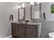 Modern bathroom with double vanity and granite countertop at 2302 N Central Ave # 401, Phoenix, AZ 85004