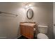 Small bathroom with single sink vanity and toilet at 2960 E Darrow St, Phoenix, AZ 85042