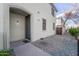 Townhome front entry with walkway and landscaping at 2960 E Darrow St, Phoenix, AZ 85042