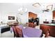 Dining Room with chandelier, wooden furniture, hardwood floors and staircase to 2nd floor at 3352 E Hopi Ave, Mesa, AZ 85204