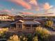 Aerial view of a luxury home with tile roof and covered patio, hilltop views at 36430 N 34Th Ave, Phoenix, AZ 85086