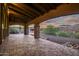 Covered patio with brick flooring and scenic views at 36430 N 34Th Ave, Phoenix, AZ 85086