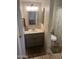 Clean bathroom with single sink vanity and shower/tub combo at 455 S Delaware Dr # 117, Apache Junction, AZ 85120