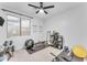 Home gym with exercise equipment and large window at 6107 W Hedgehog Pl, Phoenix, AZ 85083