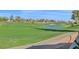 Beautiful lush green golf course view showcasing mature trees and a serene pond at 7400 E Gainey Club Dr # 222, Scottsdale, AZ 85258