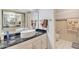 Updated bathroom features a vessel sink, granite vanity, and separate shower at 745 Leisure World --, Mesa, AZ 85206