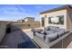 Rooftop deck with seating, fire pit, and city views at 7460 E Via De Luna Dr, Scottsdale, AZ 85255