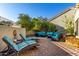 Spacious patio with comfortable lounge seating and a sunny atmosphere at 8100 E Camelback Rd # 14, Scottsdale, AZ 85251