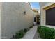 Brick walkway leading to a house entrance at 8100 E Camelback Rd # 14, Scottsdale, AZ 85251